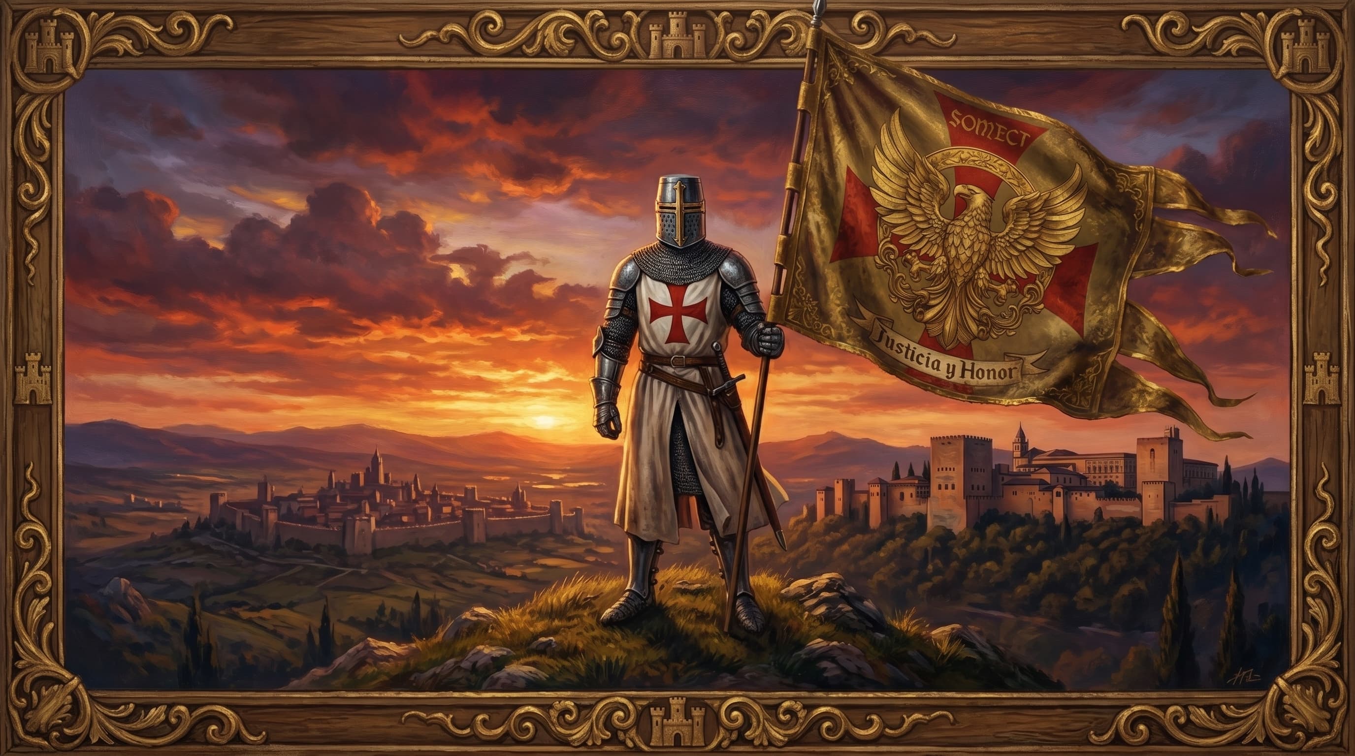 Ilustración Orden del Temple en España - Caballeros Templarios SOMECT