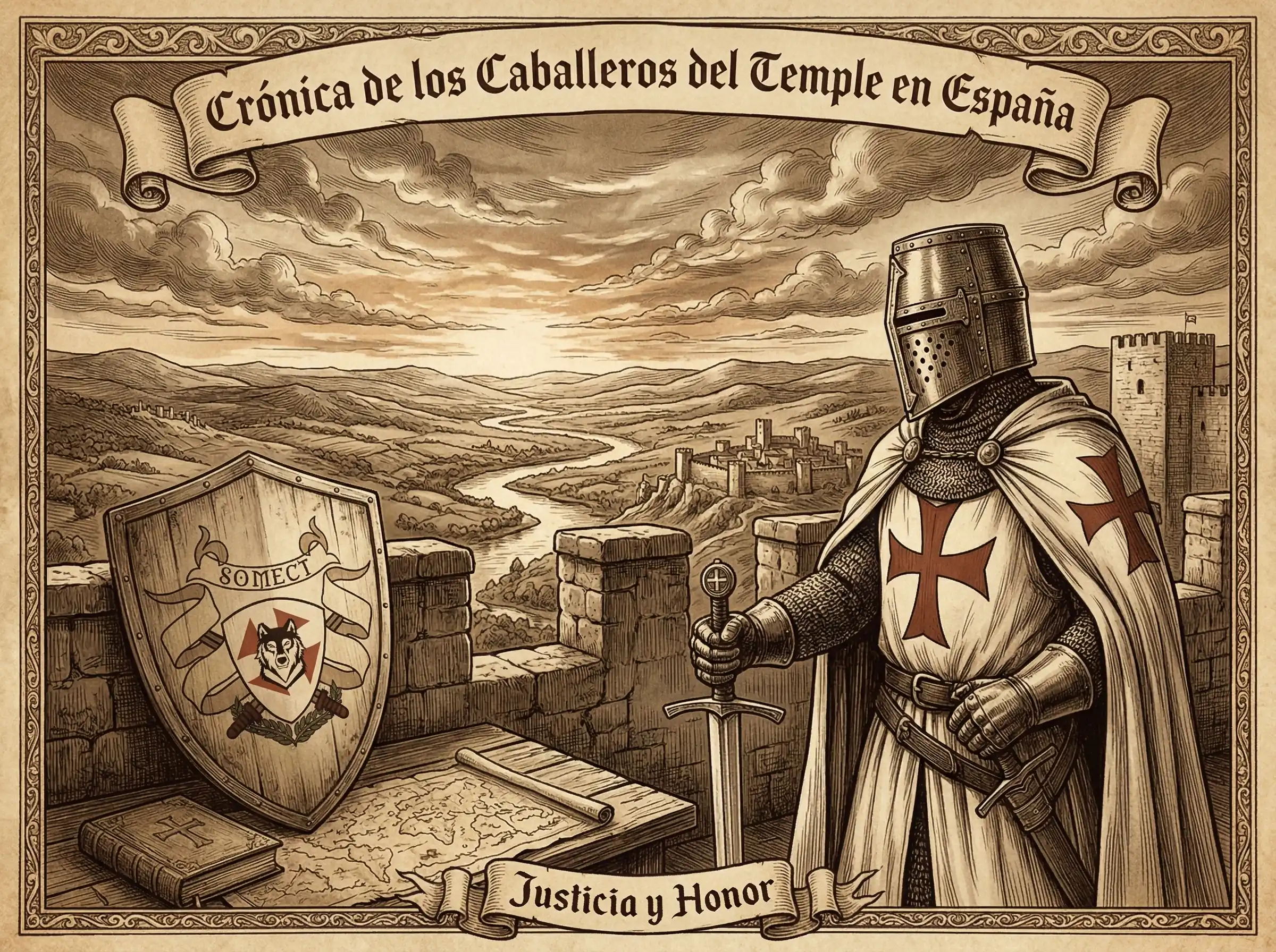 Ilustración Orden del Temple en España SOMECT