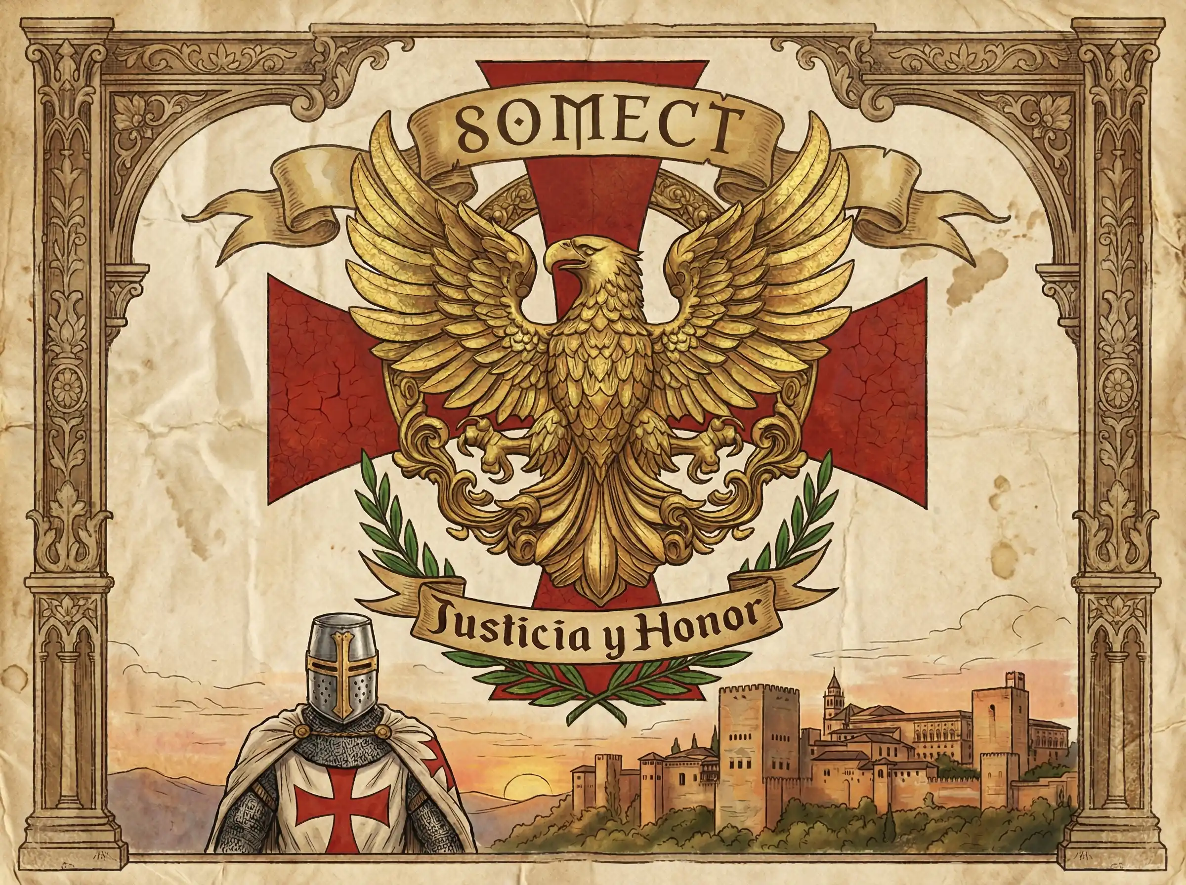 Ilustración Orden Templaria Española SOMECT